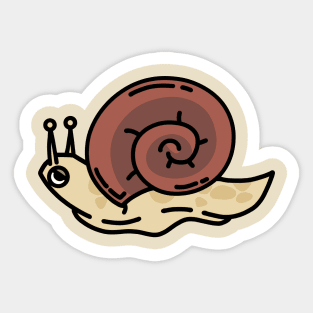 cute little snail design Sticker